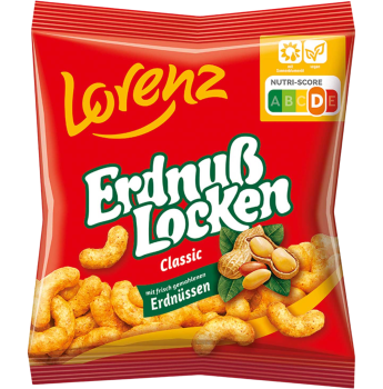 Lorenz - Erdnuss Locken Classic 30g